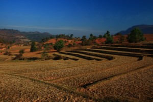 Juste devant notre chambre lors de notre première nuit de trek
