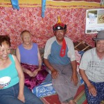 Moments passés avec la famille au lac Khar Nuur